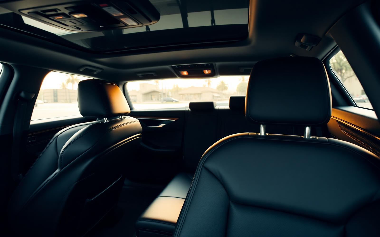 Intérieur du véhicule VTC